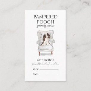 Carte De Rendez-vous Spa de chien de poche choyé Grosse