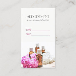 Carte De Rendez-vous SPA Essential Huile Massage Aromathérapie Rendez-v