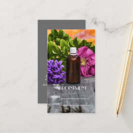 Carte De Rendez-vous SPA Essential Huile Massage Aromathérapie Rendez-v