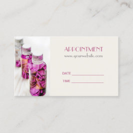 Carte De Rendez-vous SPA Essential Huile Massage Aromathérapie Rendez-v