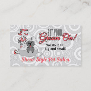 Carte De Rendez-vous Spa Rose Doggie Groom On Pet Grossing