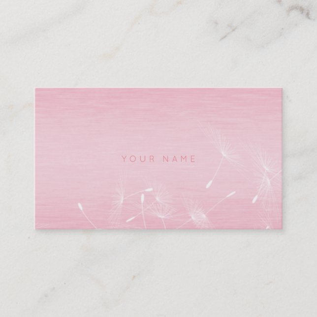 Carte de rendez-vous suivante Dandelion Pink Thera (Devant)