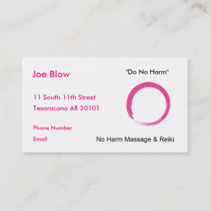 Carte De Rendez-vous Symbole Hot Pink Enso