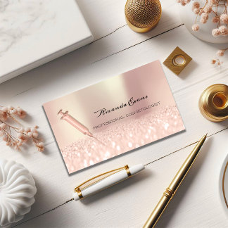Carte De Rendez-vous Syringe Rose B12 Botox Injections Cosmetology