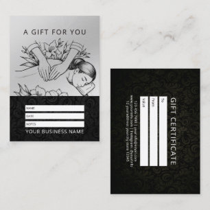 Carte De Rendez-vous Thérapie de Massage Mains de Guérison Énergie Spa