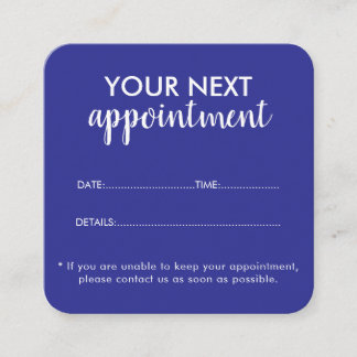 Carte De Rendez-vous Trendy Modern Salon Appointment Reminder Card