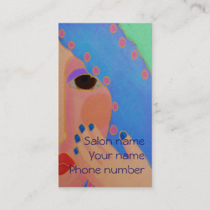 Carte De Rendez-vous Vernis à ongles bleu