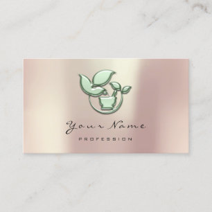 Carte De Rendez-vous Vert de fines herbes d'Ayurveda d'alimentation