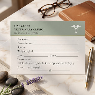 Carte de rendez-vous vétérinaire Clinique DVM Modi