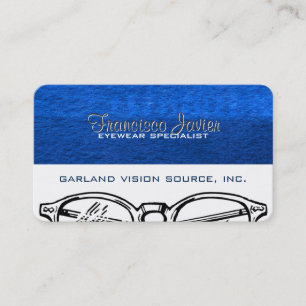 Carte De Rendez-vous Vision optique de lunetterie de lunettes avec le