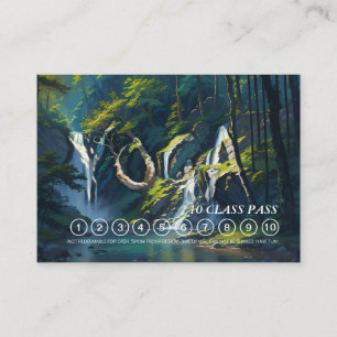 Carte De Rendez-vous YOGA Caché Texte Méditation Instructeur Classe Pas