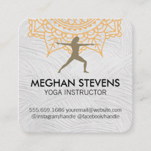Carte De Rendez-vous Yoga Posa Instructeur Santé