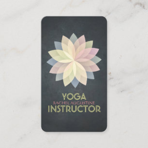 Carte De Rendez-vous YOGA Studio Instructor Nomination Lotus Mandala