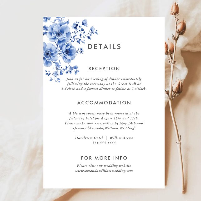 Carte de renvoi avec détails de chinoiserie à l'aq (Créateur téléchargé)