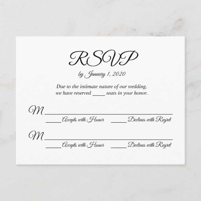 Carte de réponse (Devant)