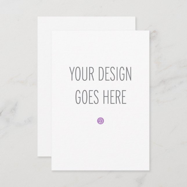 Carte de réponse A1 avec impression de carte encar (Devant / Derrière)