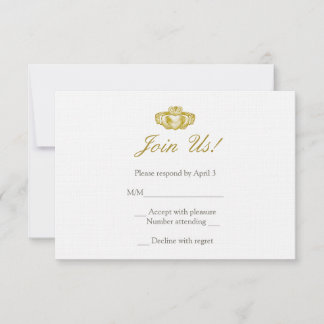 Carte de réponse à la bague de courbure irlandaise