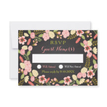 Carte de réponse à la couronne botanique