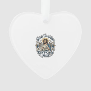 Carte de réponse à l'invitation de Jésus Foi Invit