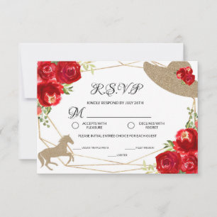 Carte de réponse à une baby shower pour le mariage