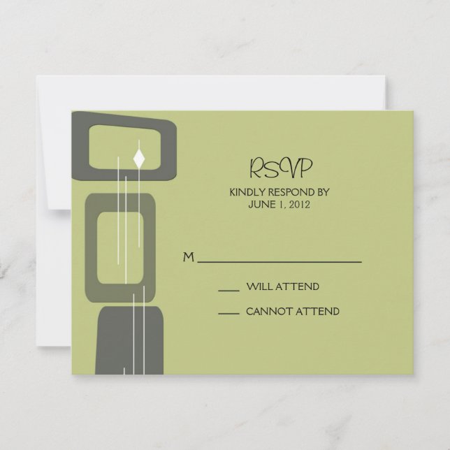 Carte de réponse Berlin : Lime (Devant)