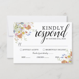 Carte de réponse Bloom & Bliss