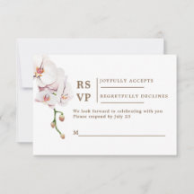 Carte de réponse bohème pour mariage