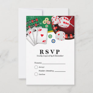 Carte de réponse Casino las vegas 3,5 pouces x 5 p
