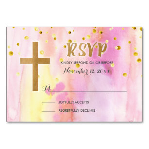Carte de réponse de confirmation de RSVP à l'aquar
