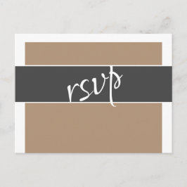 Carte de réponse de mariage avec choix de menu et 