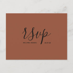 Carte de réponse de mariage   Carte postale à l'éc