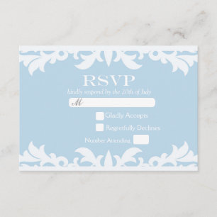 Carte de réponse de mariage de conte de fées HAPPI