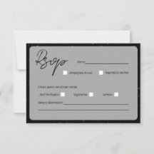 Carte de réponse de mariage Écrit Dans Les Étoiles