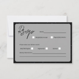 Carte de réponse de mariage Écrit Dans Les Étoiles