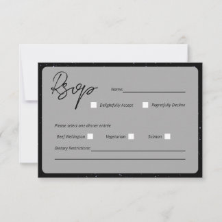 Carte de réponse de mariage Écrit dans les étoiles