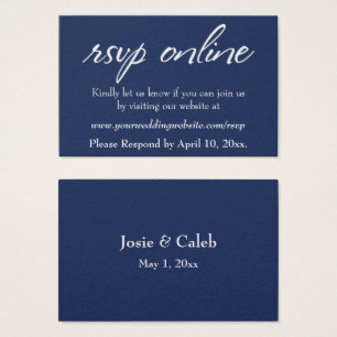 Carte de réponse de mariage en ligne Insert blanc