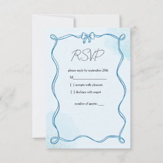 Carte de réponse de mariage florale en terracotta