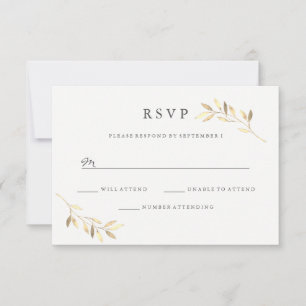 Carte de réponse de mariage numérique ou imprimée