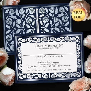 Carte de réponse de mariage royal épée médiévale a
