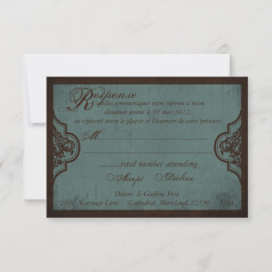 Carte de réponse de mariée gothique_Dolores2