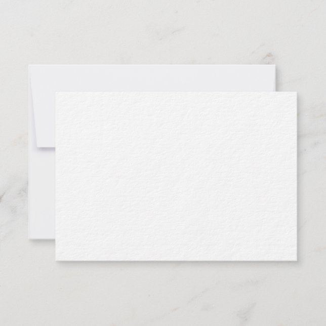 Carte de réponse de RSVP de mariage ultra épaisse (Devant)