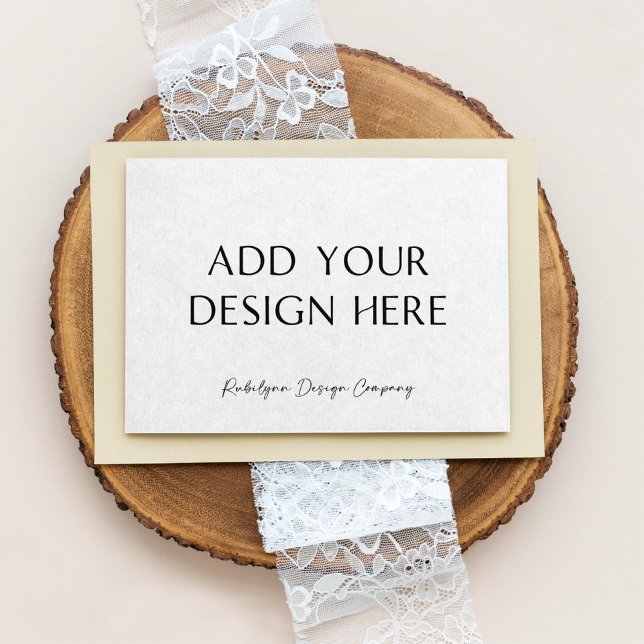 Carte de réponse d'encadrement horizontal 3,5x5" (Créateur téléchargé)