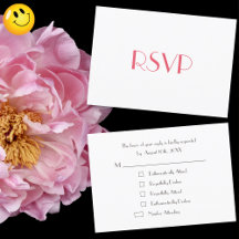 Carte de réponse drôle personnalisée pour invitati