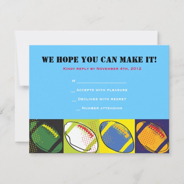 Carte de réponse du Bat mitzvah de la barre à thèm (Devant)