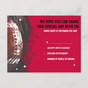 Carte de réponse du Bat mitzvah de la barre de foo