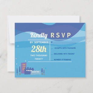 Carte de réponse du Bat mitzvah de la barre Jérusa