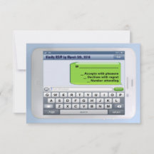 Carte de réponse du Bat mitzvah de la barre TEXTER