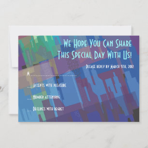 Carte de réponse du Bat mitzvah de New York Lady L