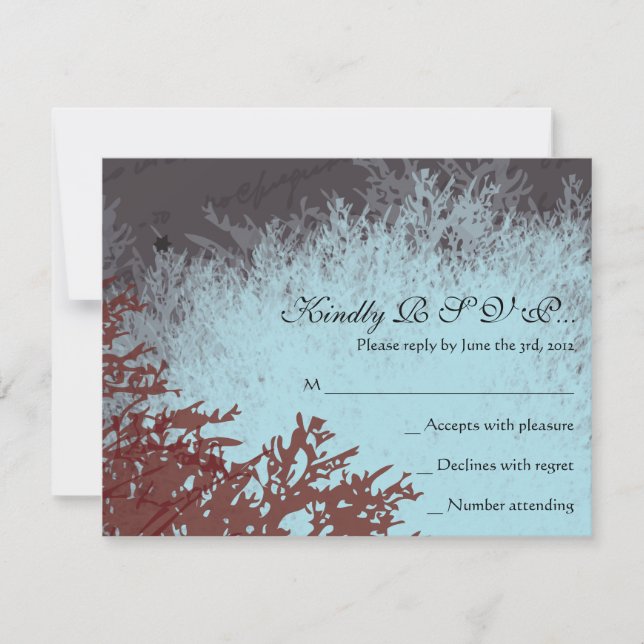 Carte de réponse du Bat mitzvah du bar FRANÇAIS PA (Devant)