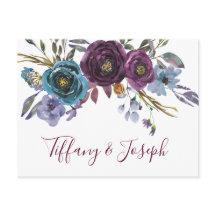 Carte de réponse élégante de mariage à l'aquarelle